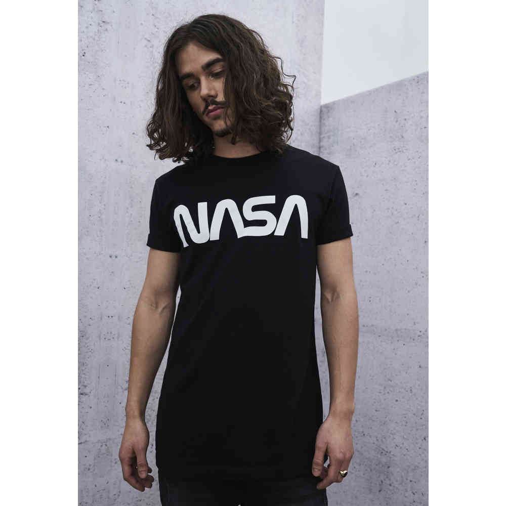 Mister Tee NASA - NASA Worm Heren Tshirt - Zwart